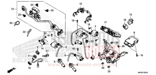 SUB HARNESS/IGNITION COIL CRF1000DK de 2019